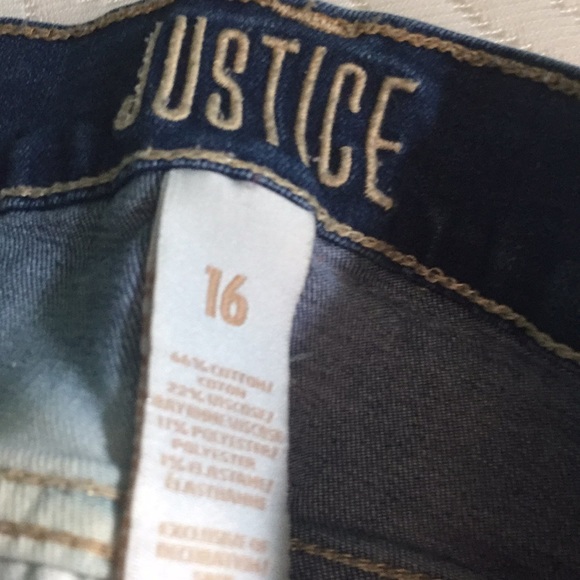 Justice denim bleached shorts - Picture 3 of 3